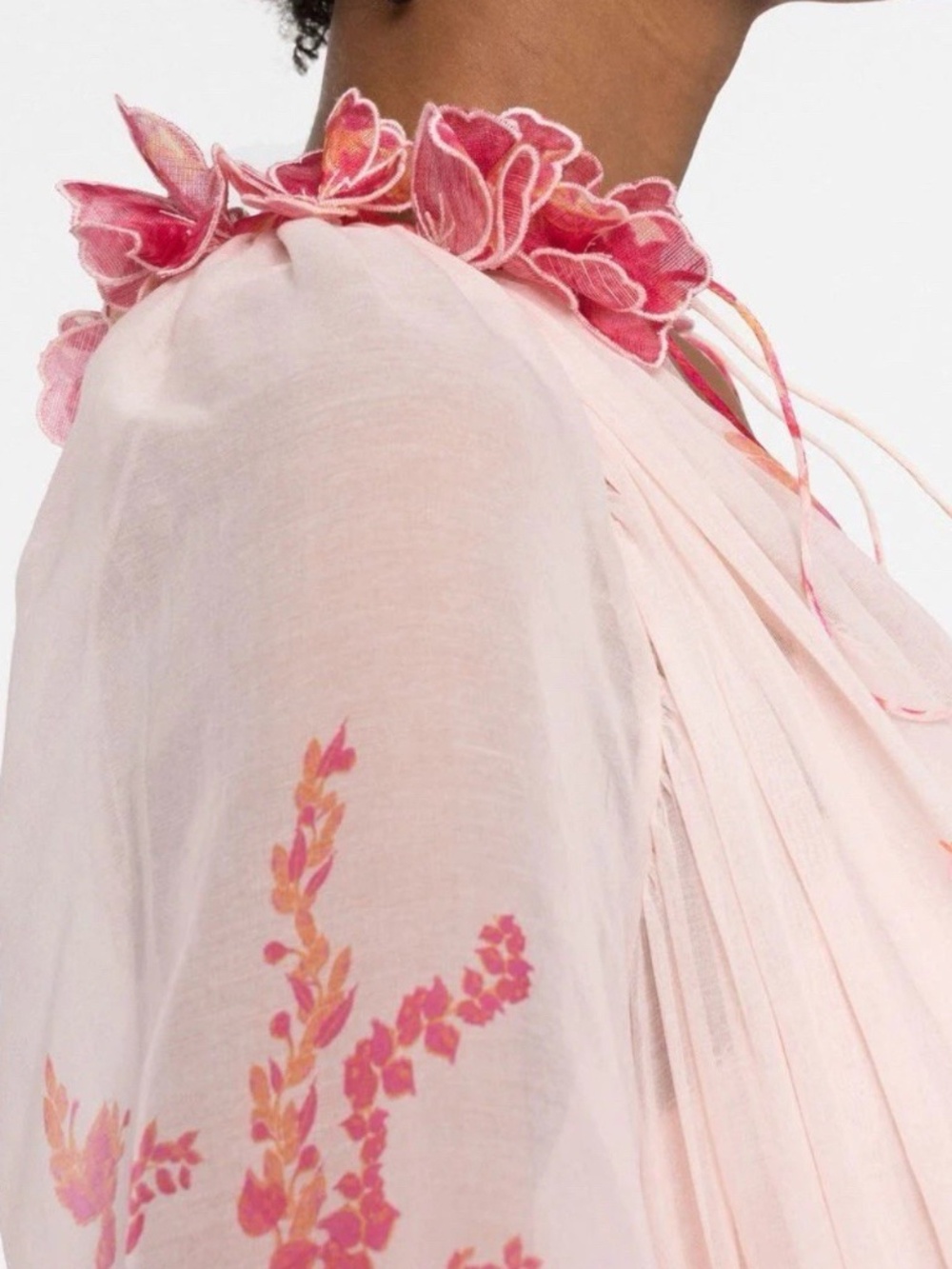 ZIMMERMANN High Tide Lantern Mini Dress $1,100 Floral Ruffle Tiered 0 AU - US 4 - Picture 3 of 12